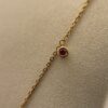 0.72ct Ruby 18K YG Round Bezel Chain Necklace - Image 2