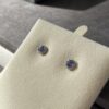0.79ct Tanzanite & Diamond 18K WG Halo Stud Earrings - Image 8