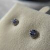 0.79ct Tanzanite & Diamond 18K WG Halo Stud Earrings - Image 7