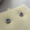 0.79ct Tanzanite & Diamond 18K WG Halo Stud Earrings - Image 5