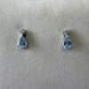 1.15ct Aquamarine & Diamond 14K WG Drop Earrings - Image 8