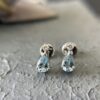1.15ct Aquamarine & Diamond 14K WG Drop Earrings - Image 3