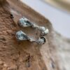 1.90ct Aquamarine & Diamond 14K WG Drop Hanging Earrings - Image 6