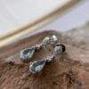 1.90ct Aquamarine & Diamond 14K WG Drop Hanging Earrings - Image 5